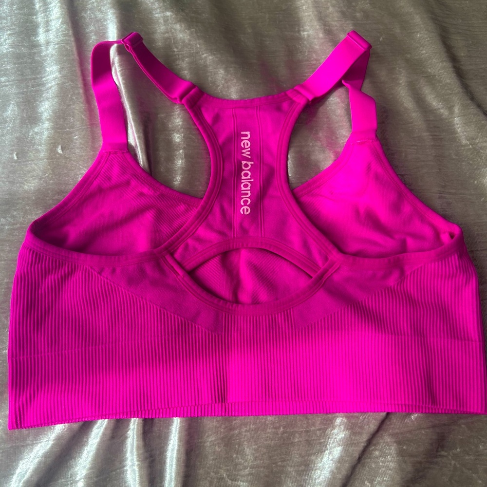 New Balance Hot Pink Sports Bra